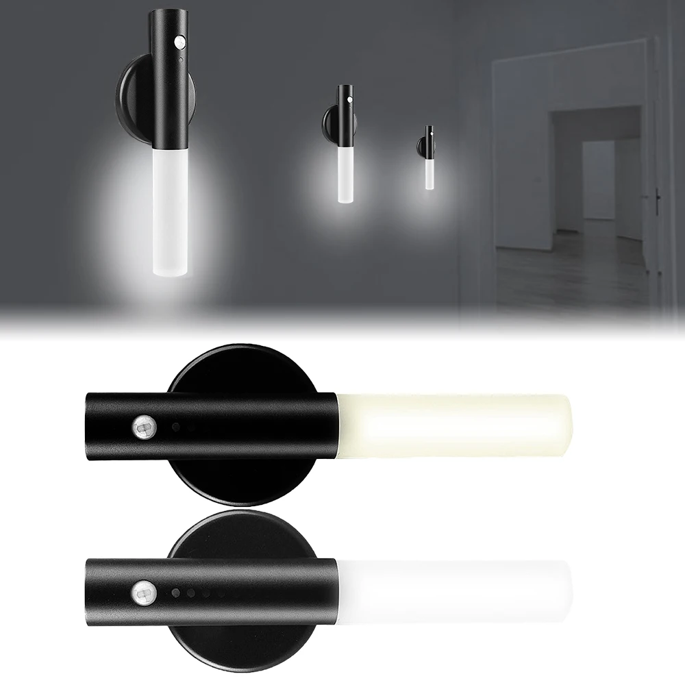 auto motion detector lamp wireless lamp sensor led door lock light kitchen cabinet wardrobe stairway wall lamp portable light free global shipping