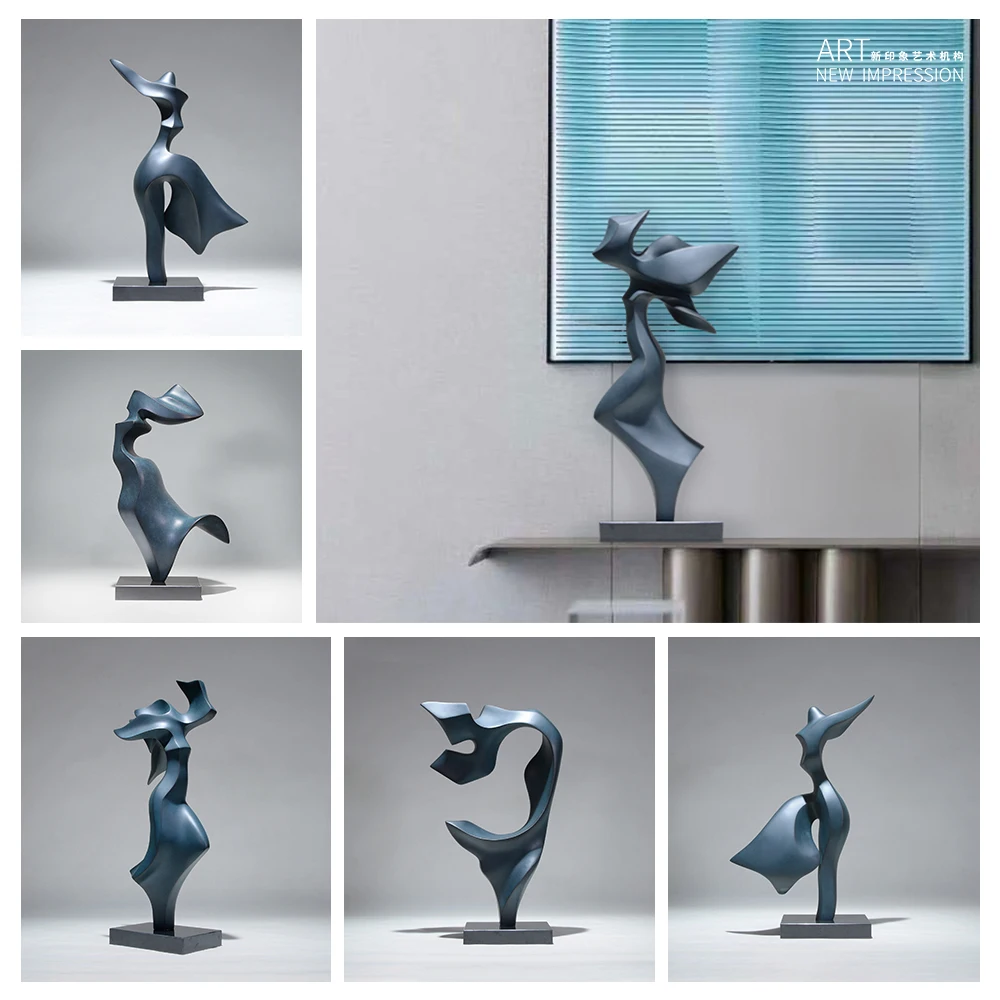 

Home accessories hotel abstract figures bronze large front desk porch aisle decorations sculpture works of Art