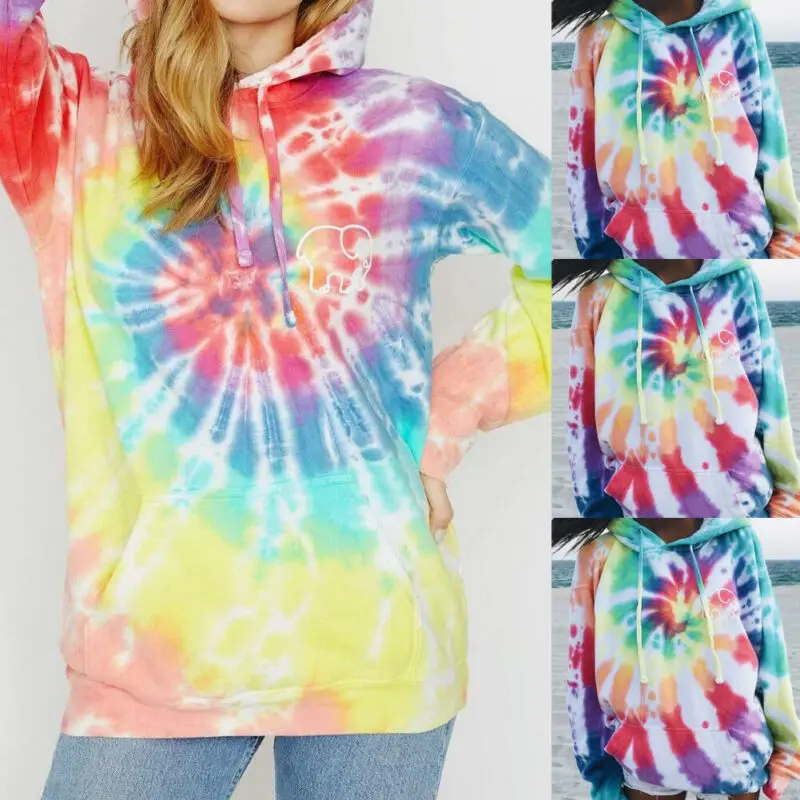 

Womens Hooded Sweatshirt Lady Winter Casual Hoodies Tops Jumper Pullover US