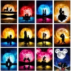 5D алмазная живопись, Дисней, принцесса, тень, луна, наборы для вышивки крестиком, алмазная вышивка, мозаика сделай сам, домашний декор, квадратная круглая вышивка