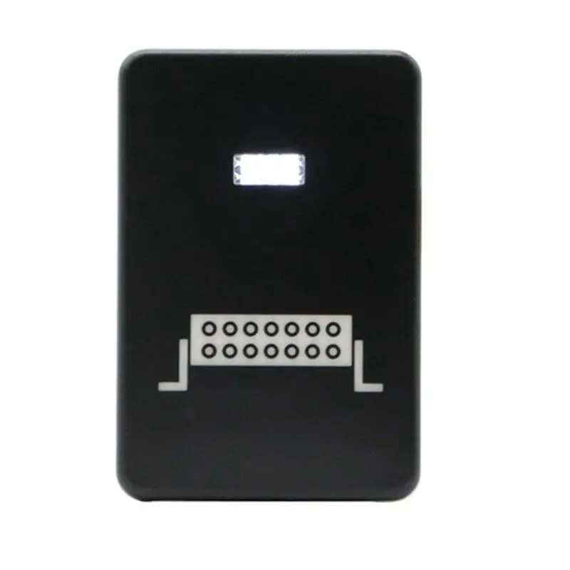 12 В Белый светодиодный выключатель с подсветкой ВКЛ/ВЫКЛ для Yaris RAV4 черный 33x22