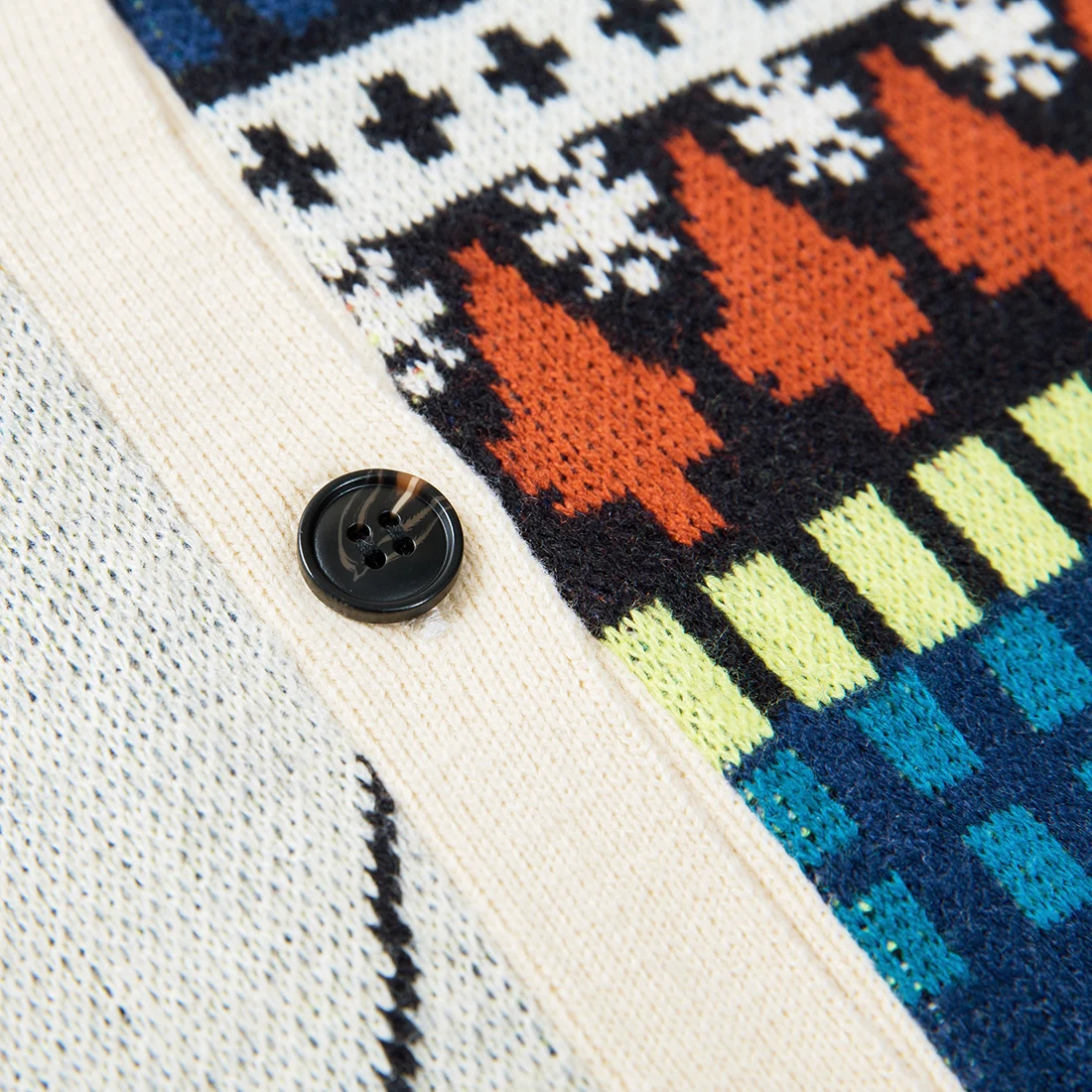 ATSUNSET Lonely Girl Christmas Embroidery Sweater Harajuku Retro Style Knitted Sweater Autumn And Winter Cotton Button Cardigan
