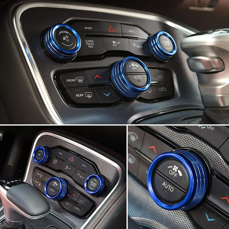 5 шт. для Dodge Challenger 2015 2020 весло рулевого колеса + переключатель кондиционера Кнопка