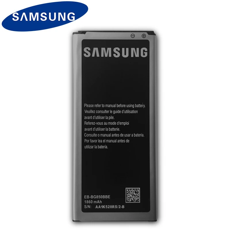 Оригинальный аккумулятор Samsung для телефона Galaxy Alpha G850 G8508S G850A G850Y G850K G8509V G850F 1860