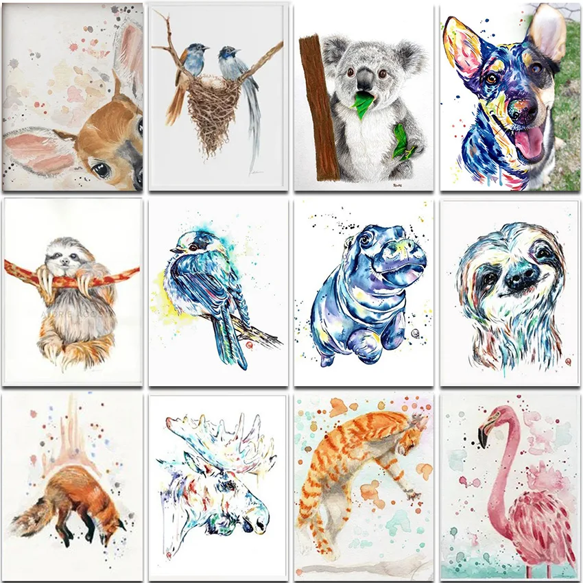 5D алмазная живопись животные бегемот полная вышивка квадратная и круглая