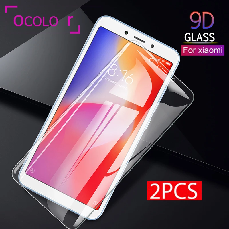 Стеклянная пленка 2 шт. для XiaoMi Redmi 7A K20 6A Note 7 закаленное стекло защитная Pocophone F1 Mi 8