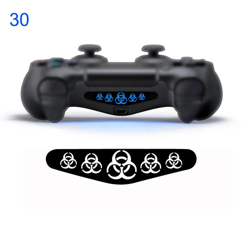 NO 30 Одна штука наклейка для sony Play station 4 PS4 контроллер светодиодный светильник наклейка для бара ПВХ наклейка для PS4 Dualshock геймпад управление - Цвет: NO 30
