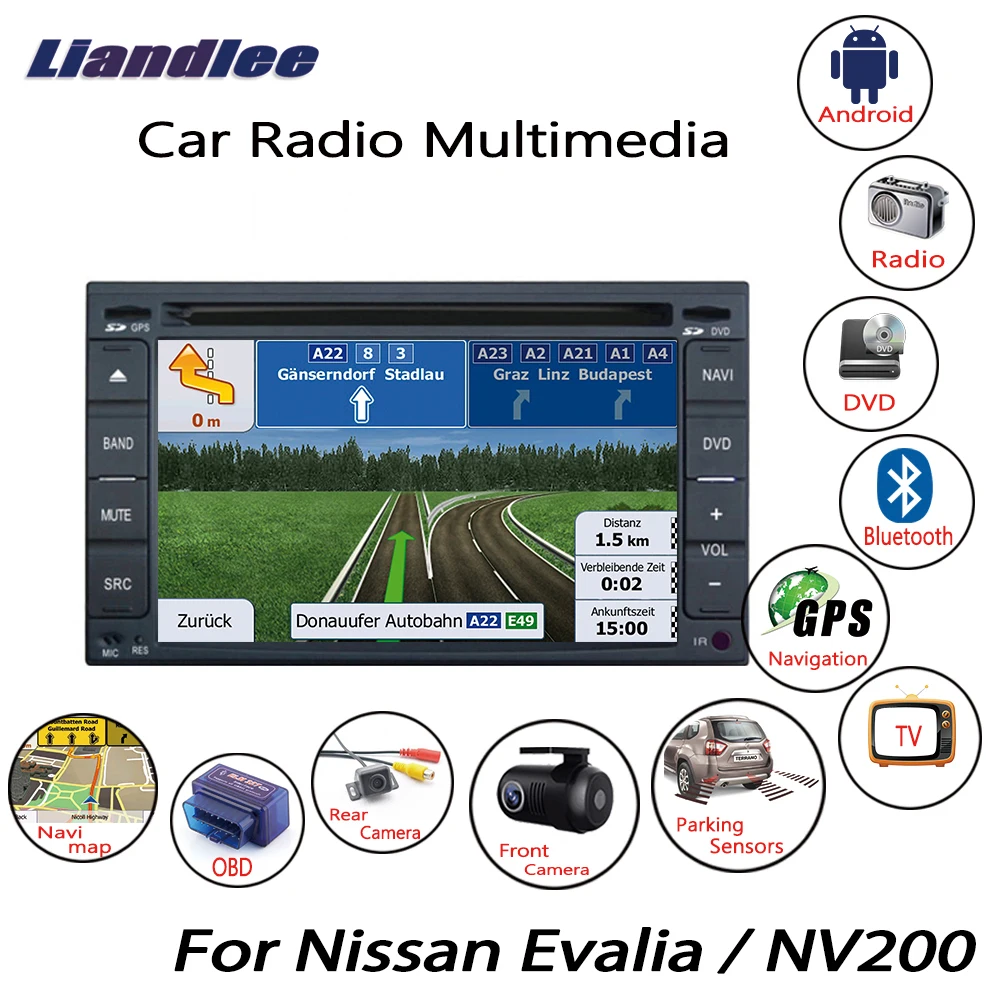 

For Nissan Evalia / NV200 2009~2012 Car Android Multimedia DVD Player GPS Navigation DSP Stereo Radio Video Audio Head Unit 2din