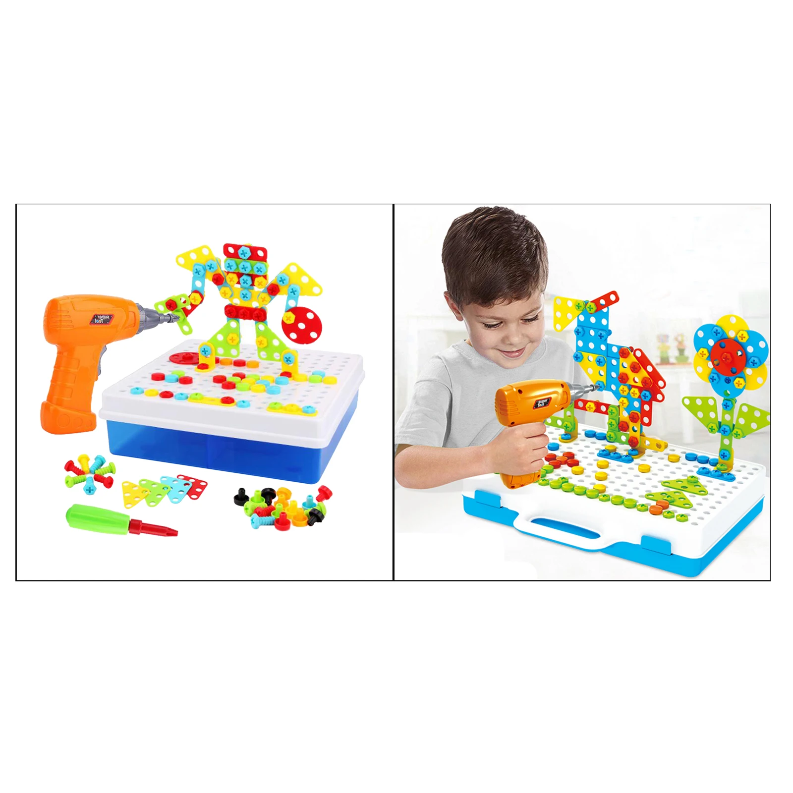 

Electric DIY Drill Educational Set Learning Toys,3D Construction Engineering