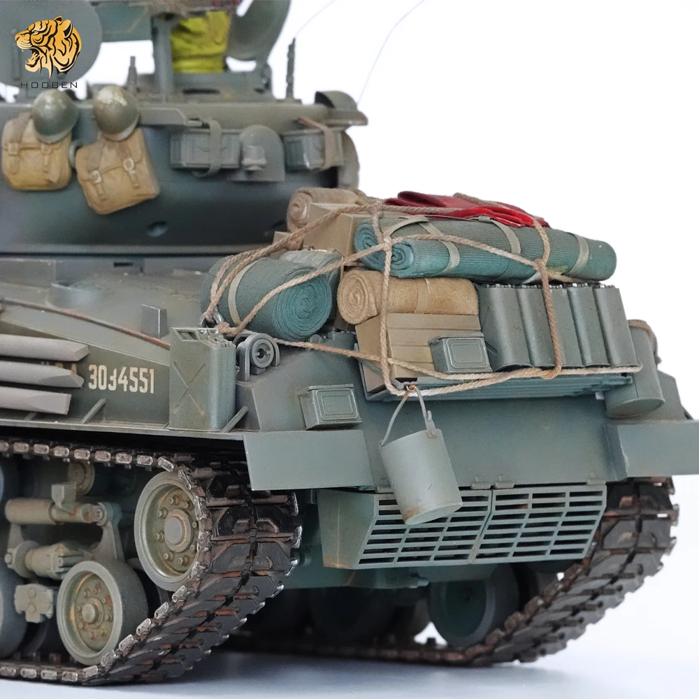 

HOOBEN 1/16 US FURY Medium Tank M4A3E8 HVSS Sherman Easy Eight 2.4G RC Radio Control Full Functions