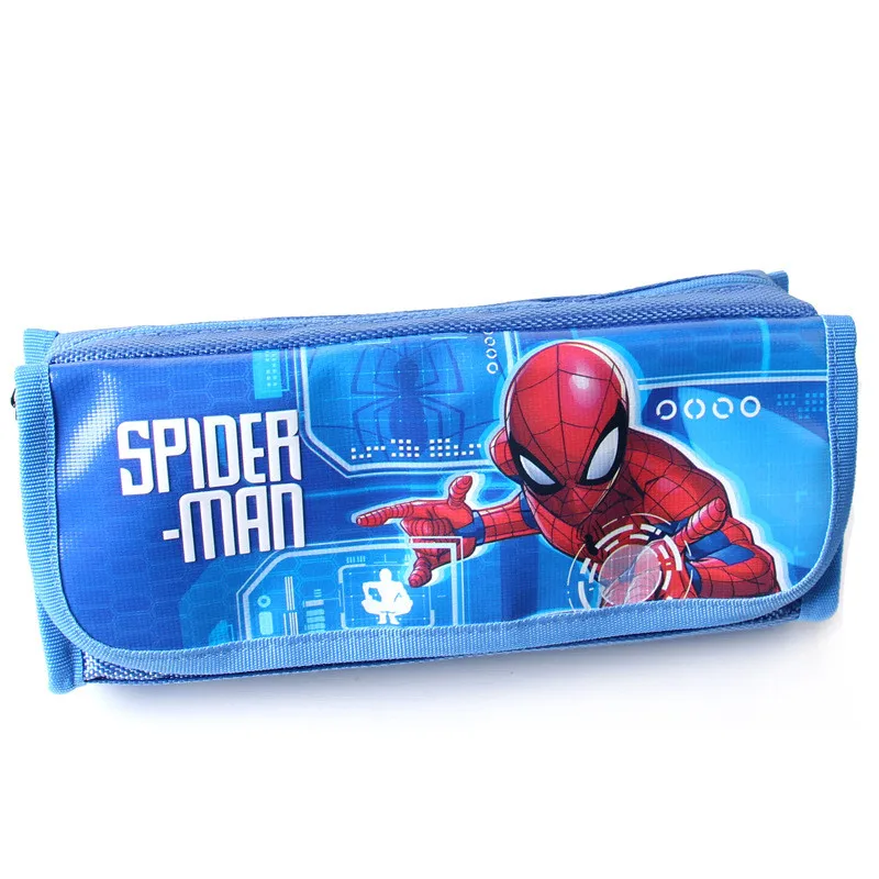 Spiderman boy cartoon pencil bag Disney large capacity stationery case simple school supplies kids gift | Канцтовары для офиса и