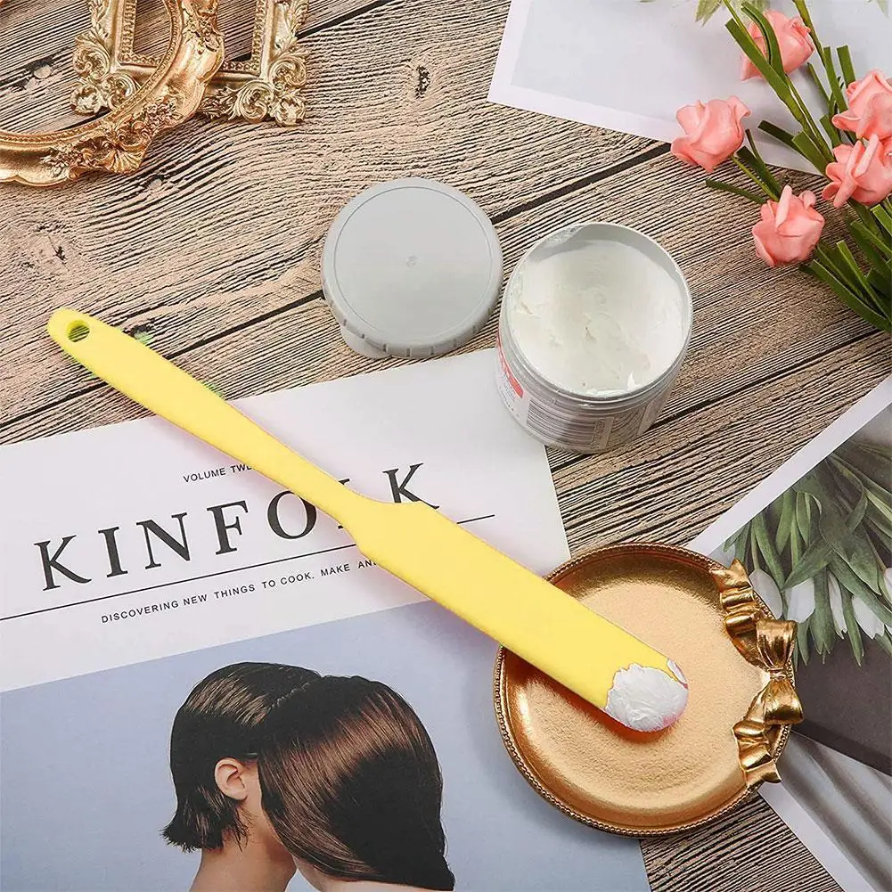 

1pcs Reusable Silicone Wax Applicator Scraper Wax Spatulas Sticks Wax Hair Body Removal E7l6