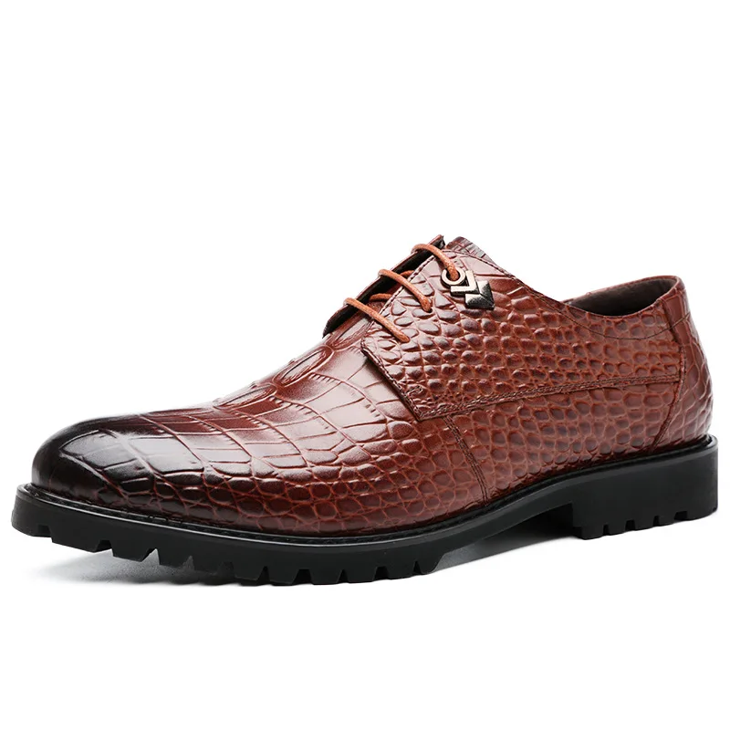Мужские модельные туфли Мужская официальная обувь оксфорды из натуральной кожи
