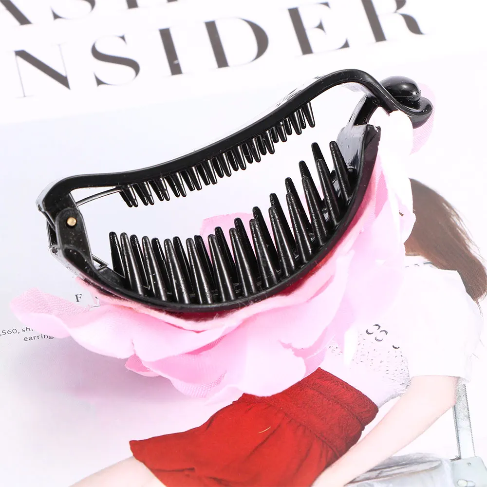 Элегантные Заколки для волос с кристаллами и цветами женщин шпильки блестящие