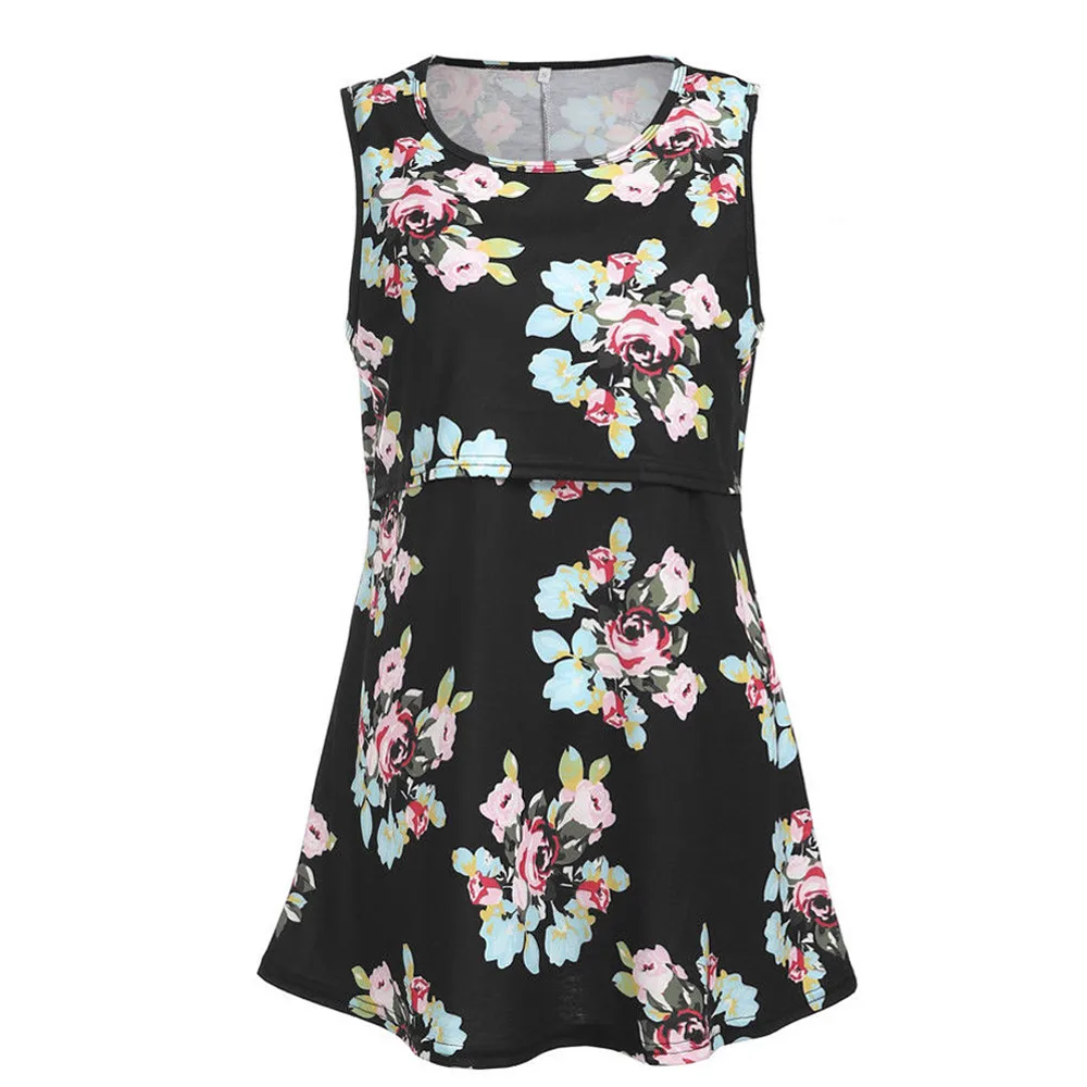 Для женщин для грудного вскармливания одежда футболка без рукавов кормящих