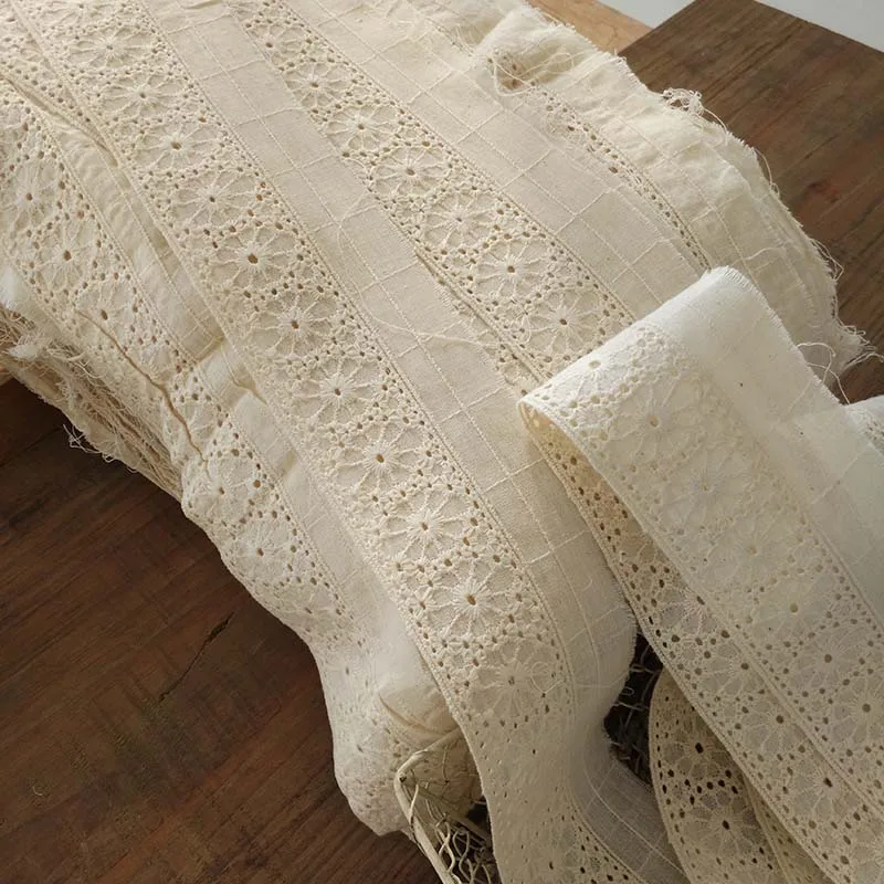 Лента с цветочной вышивкой ширина 7 см|Кружево| |