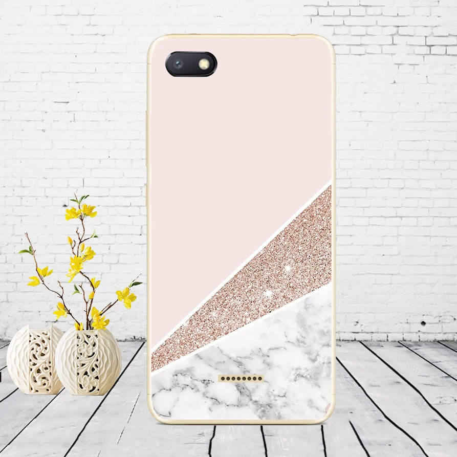 D11 Силиконовый чехол для xiaomi redmi 6a защитный чехол Мягкий ТПУ чехол для телефона Чехлы для xiaomi redmi 6A чехол бампер 6a Coque - Color: D11
