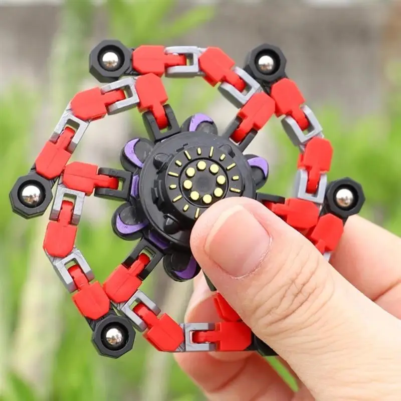 

Fingertip Mechanical Gyro Decompression Toy Bearing Fingertip Gyro Deformable Creative DIY Gyro Children'S Educational Toy Gift