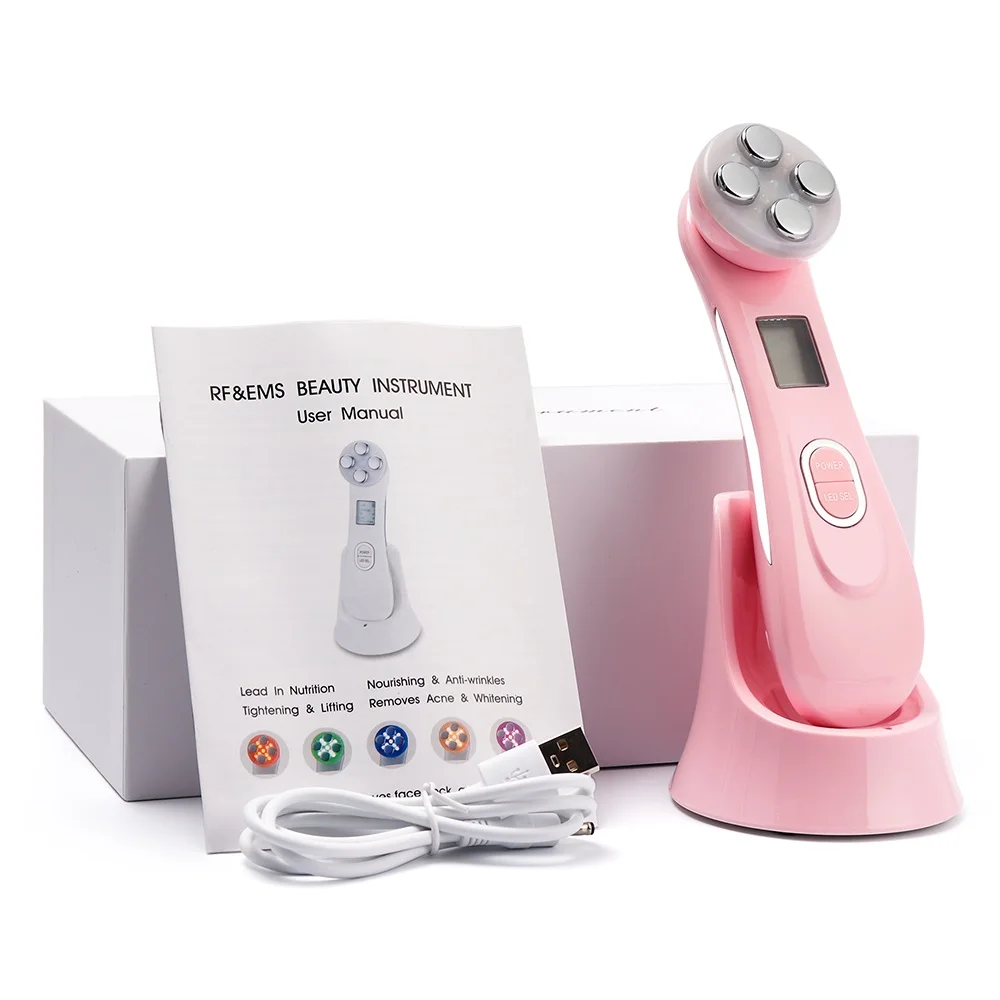 

2021 Frequency LED Photon Skin Care Neck Face Lifting Tighten Wrinkle Removal Beauty Machine