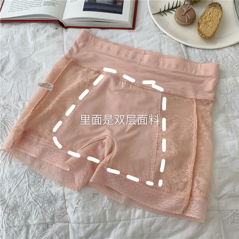 Шорты под юбку сексуальные кружевные Защитные шорты до бедра женские короткие