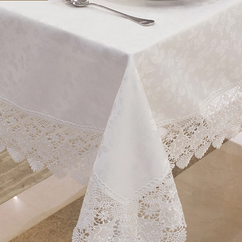 Прямоугольная серая обеденная скатерть и чехол для стула жаккардовый лоскутный