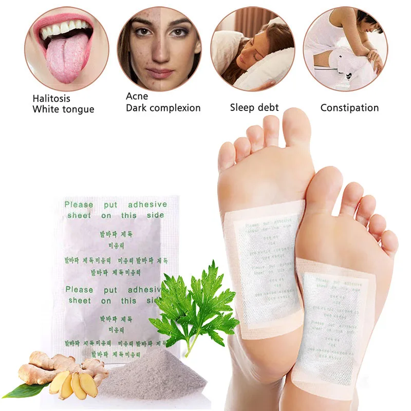 

30-300Pcs Detox Foot Patches Adhesive Pad Body Toxins Feet Slimming Cleansing Loss Weight Improve Sleep Detox Foot Patch Sticker