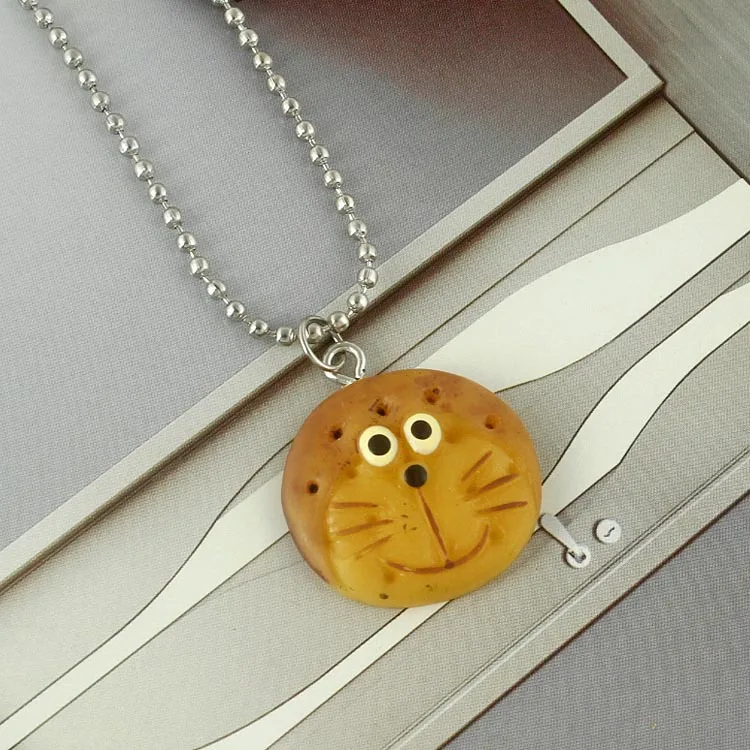 Ожерелье с медведем печенье диско-почва Крутое ожерелье для девочек милое в