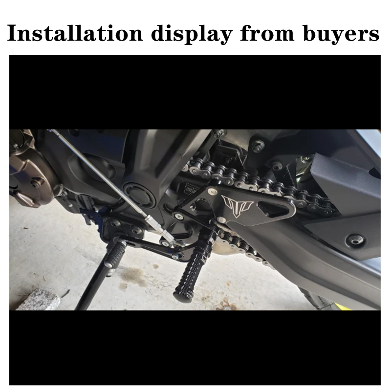 Мотоцикл с ЧПУ Заготовка настраиваемый задний Набор ножек для ног 2013 2016 Yamaha MT FZ 07