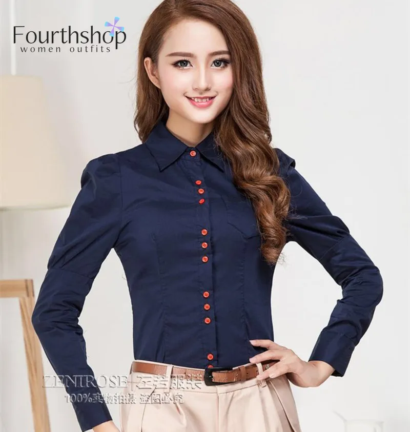 Женские Боди с длинным рукавом Облегающая белая блузка рубашка для офиса женские