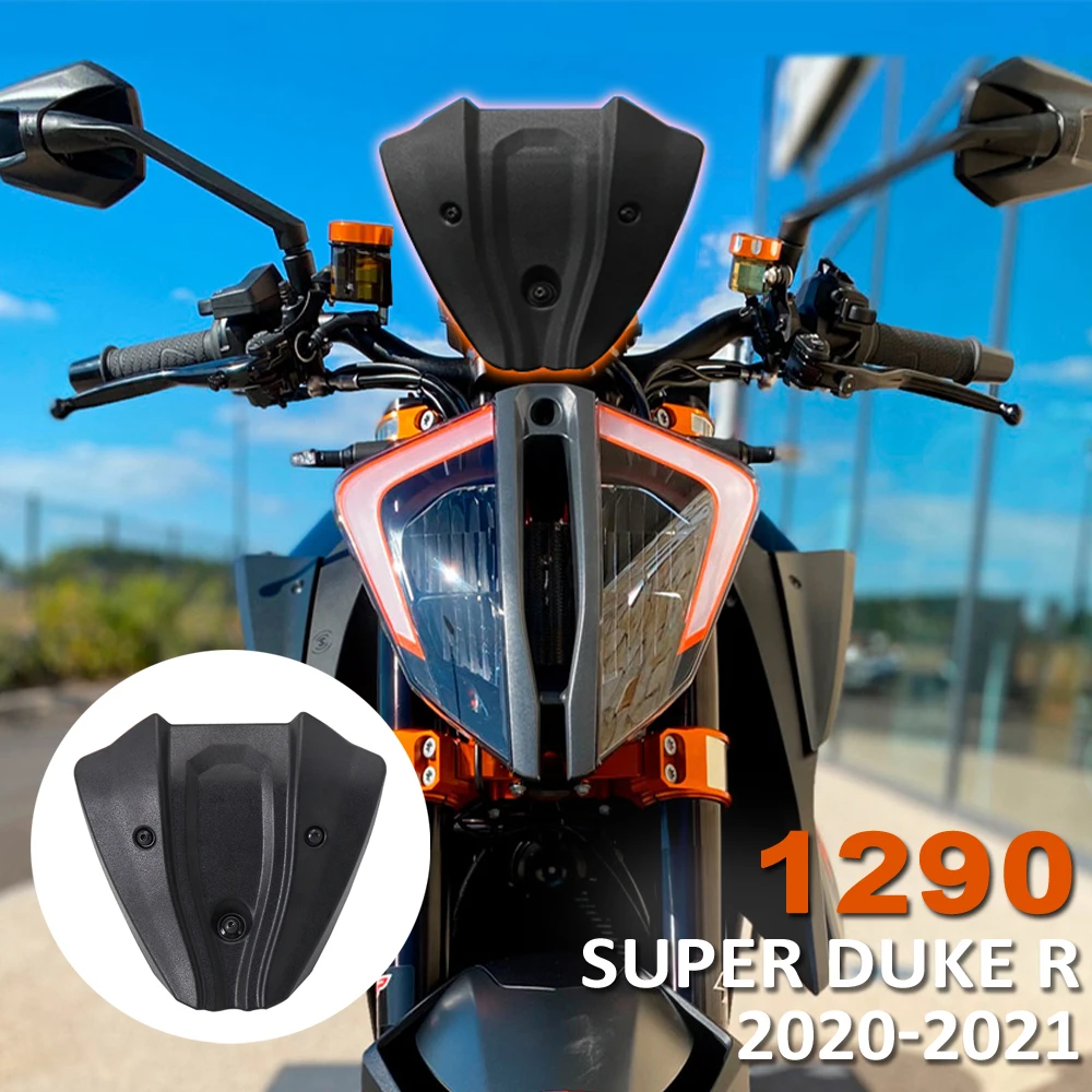 

2020-2021 NEW Motorcycle Front Windshield Windscreen Airflow Wind Deflector For 1290 Super Duke R
