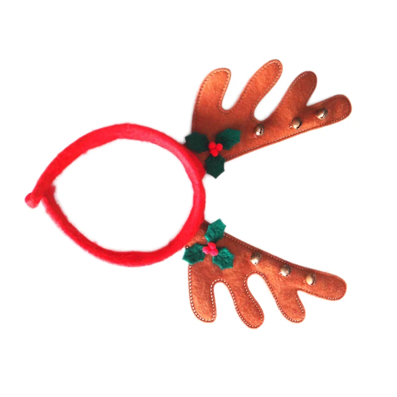 Новое поступление повязка на голову с оленями и Рогами Рождественская лосем