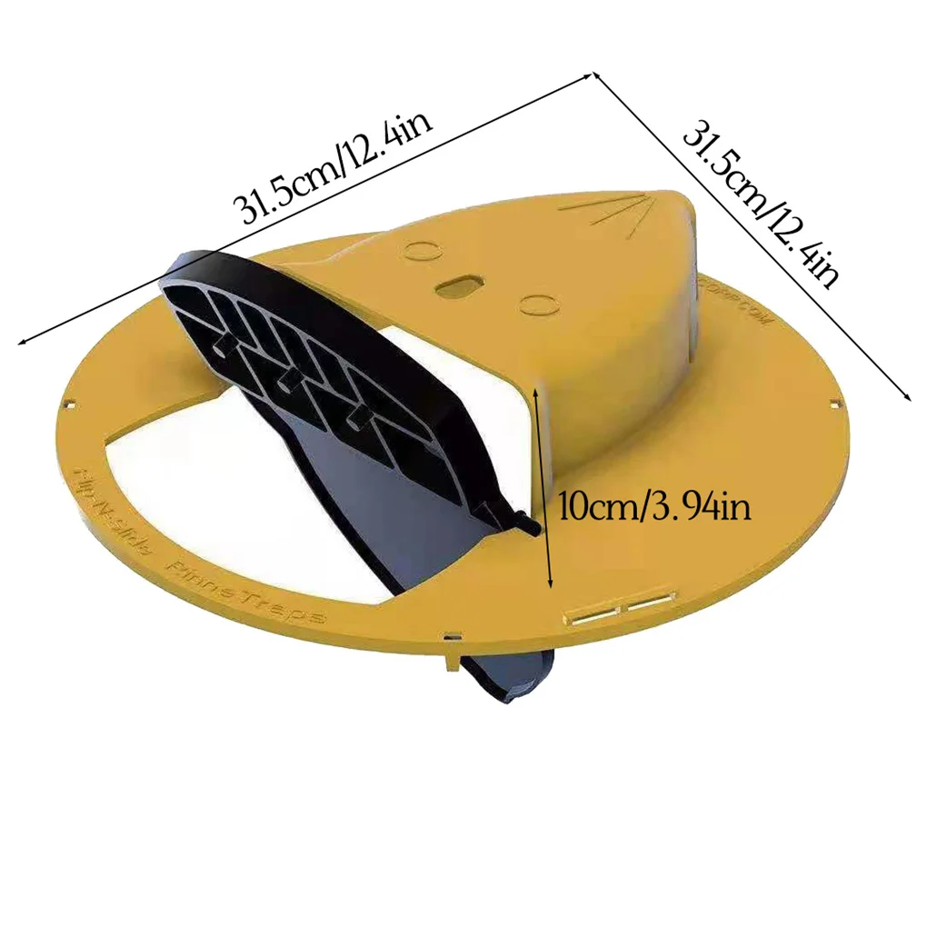

Creative Flip N Slide Bucket Lid Mouse Trap Humane Or Lethal Trap Door Style Reusable Plastic Smart Mouse Trap Door StyleMulti