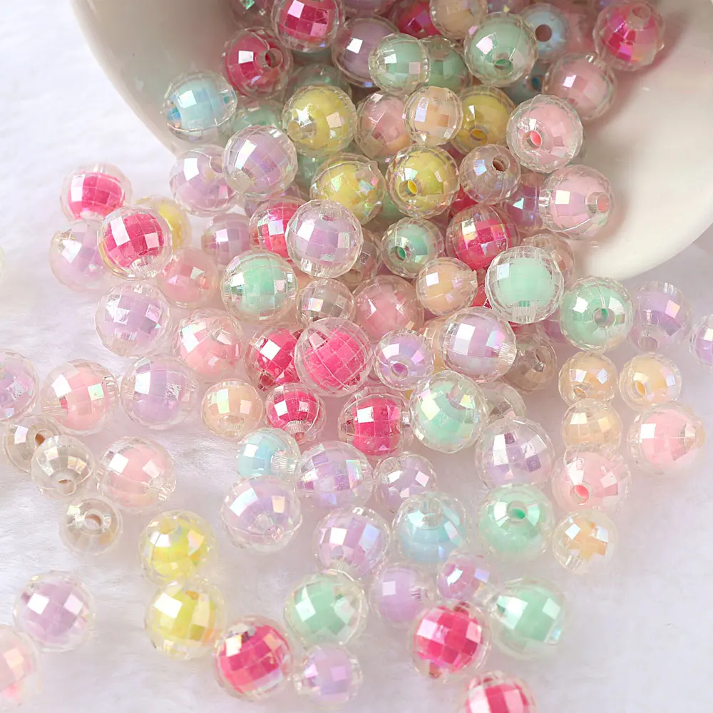 

8/10mm With Hole Macaron Beads Loose Spacer Round Beads for Jewelry Making E0921