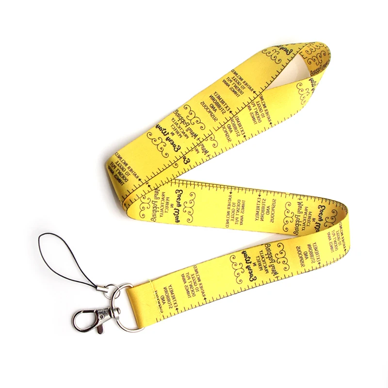 Желтый ремешок для ключей CA120 удостоверения личности держатель мобильного