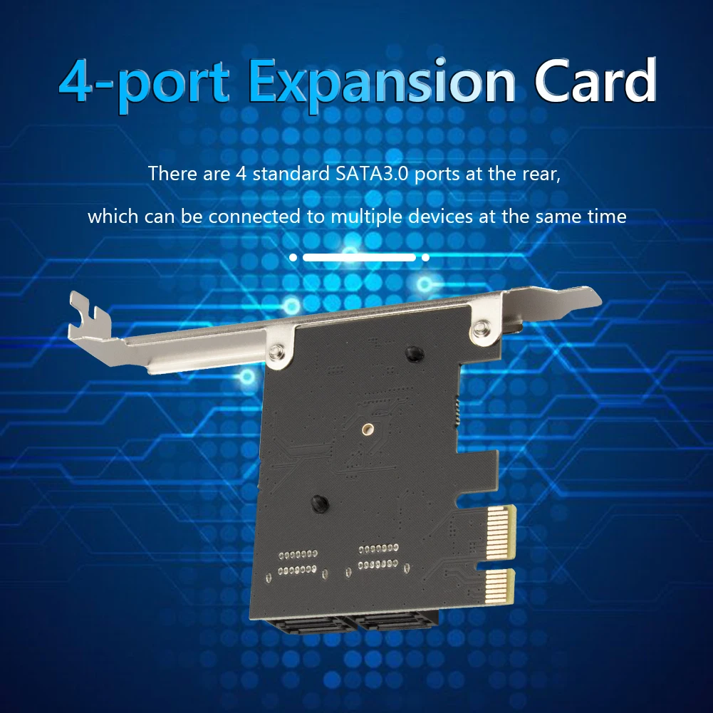 PCI Express Sata контроллер 4 порта 6G PCI-E к адаптер для расширенного майнера карточка SSD