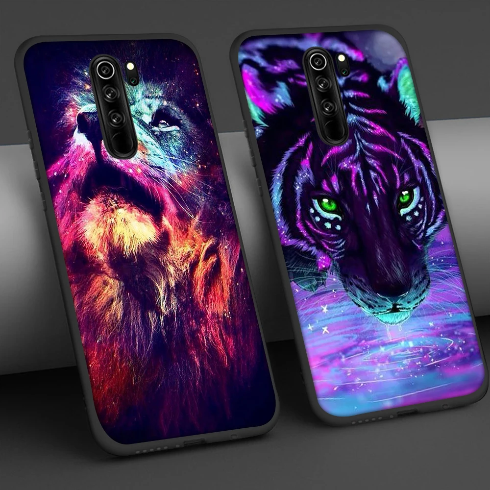 

Animal Tiger Case For Xiaomi Redmi Note 9 8 7 8A 7A 8T 6 Pro Mi 10 9 8 9T Pro SE A3 A2 Lite F1 Phone Cases Soft Cover Funda Capa