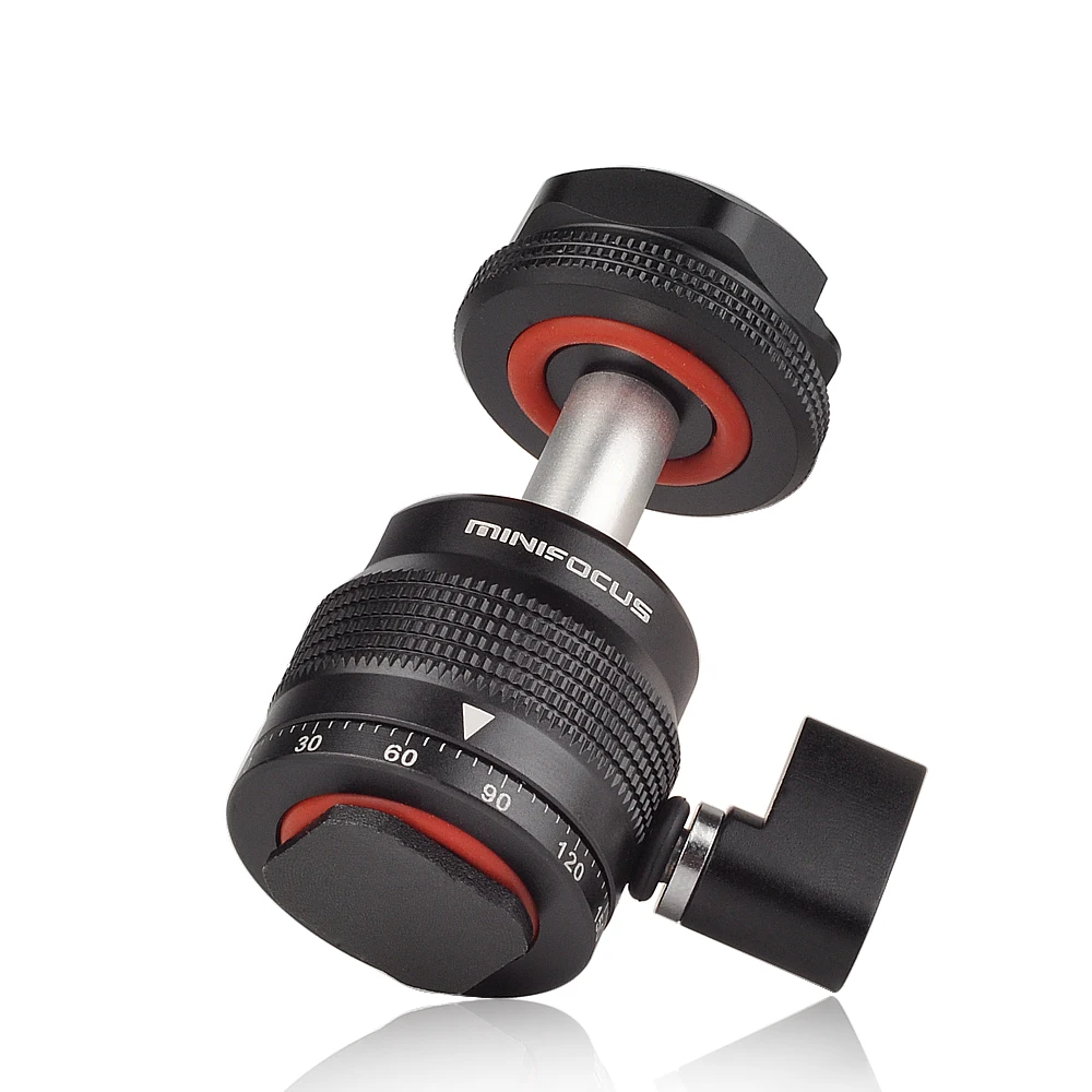 Mini Ball Head with Camera Hot Shoe Mount Ballhead Tripod 1/4" Screw and Cold Adapter for DSLR Video Light | Электроника