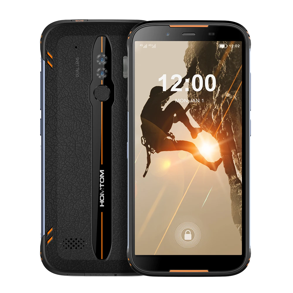 HOMTOM HT80 IP68 Водонепроницаемый Смартфон Android 10 5 дюймов 18:9 MT6737 4 ядра NFC Беспроводной