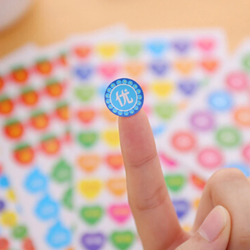 

10 Sheets random style Children Kids Stars Face Reward Stickers Perfect for encouraging children