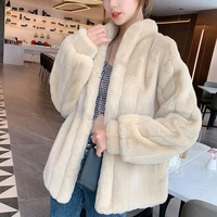 lucyever autumn winter women fur coat 2021 new casual warm soft faux fur jacket korean loose plus size solid plush coats female