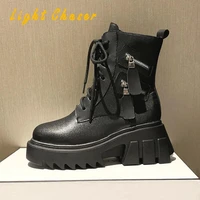 2021 fashion designer autumn and winter womens boots short boots female students retro knight boots thick soled mid tube boots