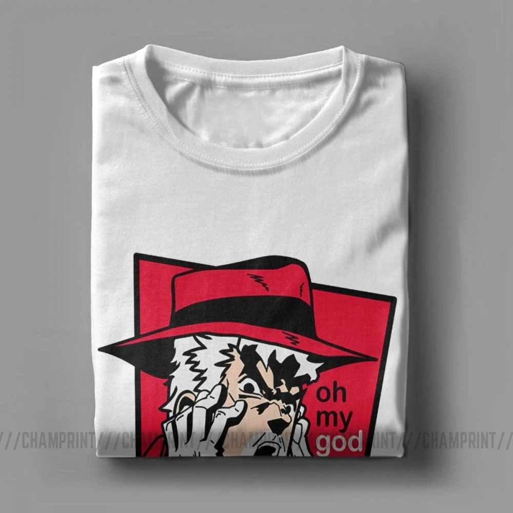 Мужская футболка с коротким рукавом JoJo необычная креативная хлопковая и вырезом