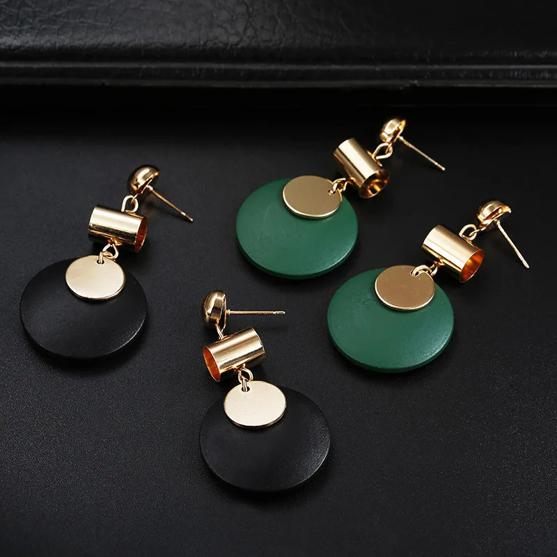 2020 Brinco Pendientes стиль преувеличенная личность ретро барокко длинная Геометрическая