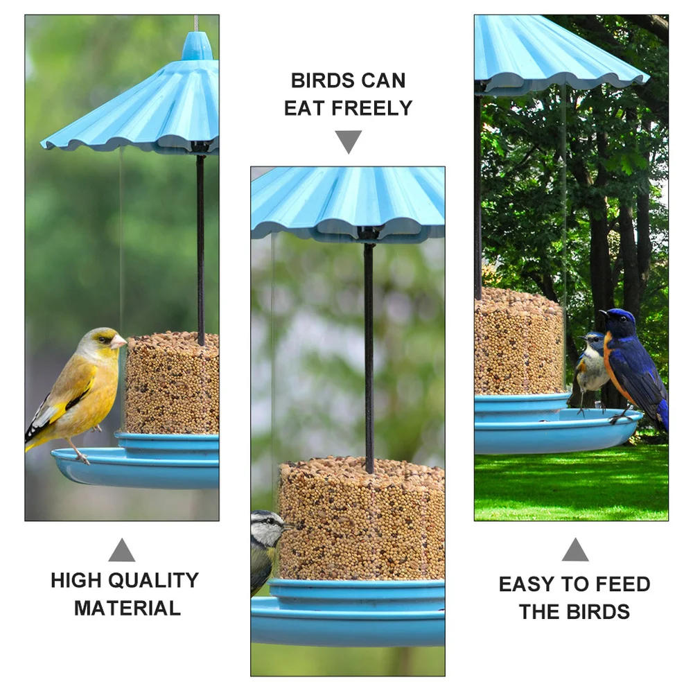 

1pc Bird Feeder Outdoor Practical Hanging Bird Feeder Balcony Feeder