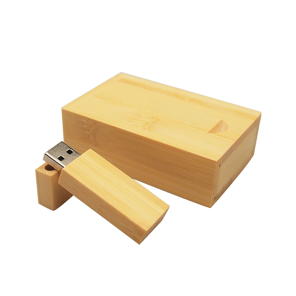 Bamboo With Box Более 10 шт. бесплатный логотип) USB флеш-накопитель из натурального дерева 2,0 маленький кубик+ коробка Флешка 4 ГБ 8 ГБ 16 ГБ 32 ГБ 128 Мб карта памяти свадебный подарок - Цвет: Bamboo With Box