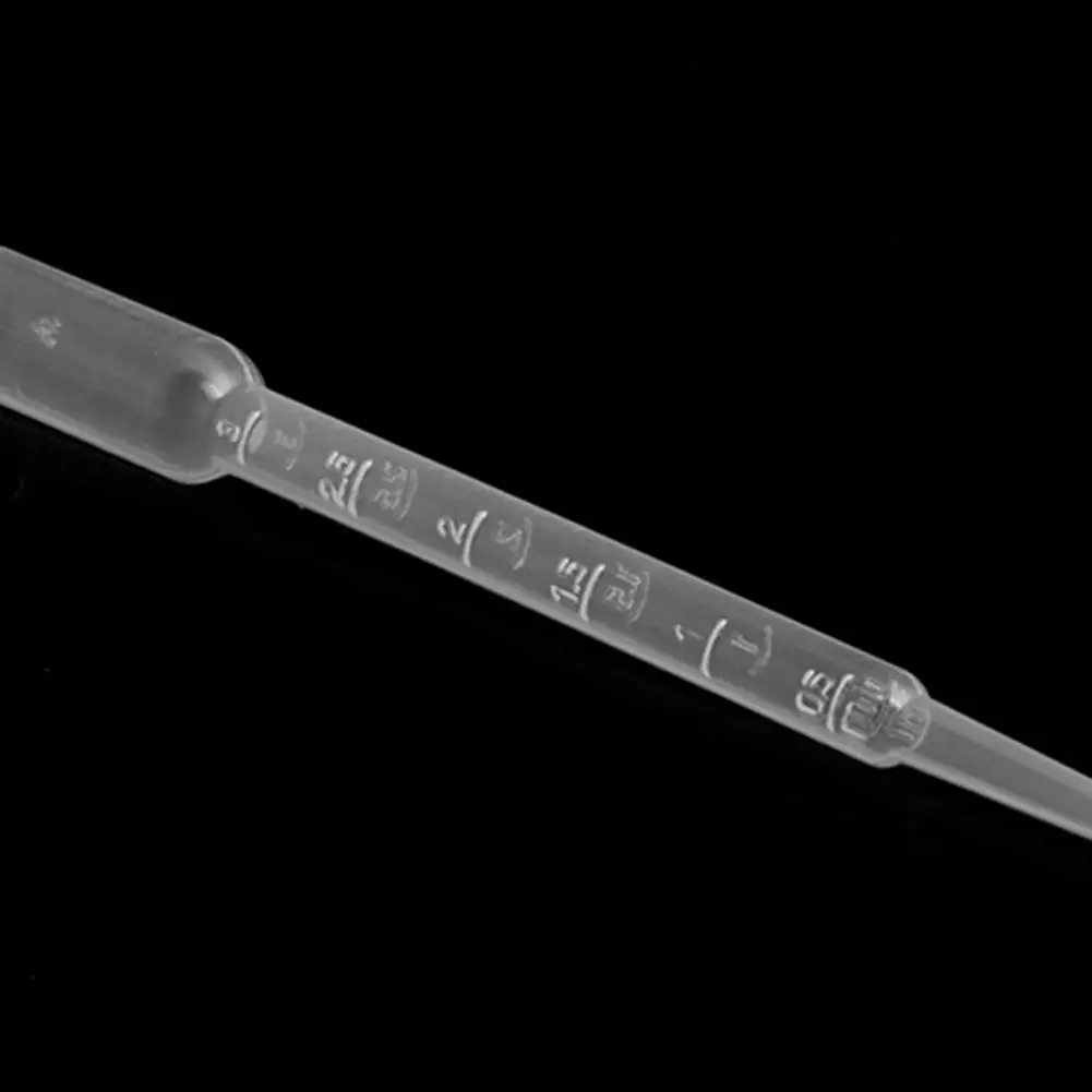 

50Pcs Airbrush 3ml Disposable Plastic Eye Dropper Transfer Graduated Pipettes