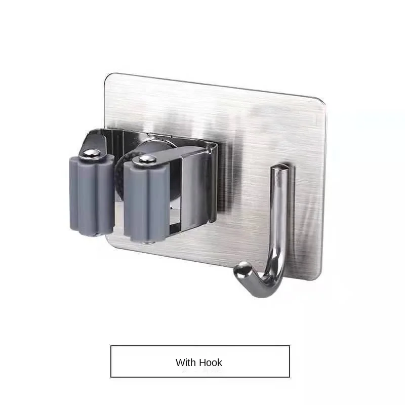 

Fashion Wall Mounted Mop Organizer Holder Brush Broom Hanger Storage Rack Kitchen Tool Housekeeper Accessory Hanging Pipe Hooks