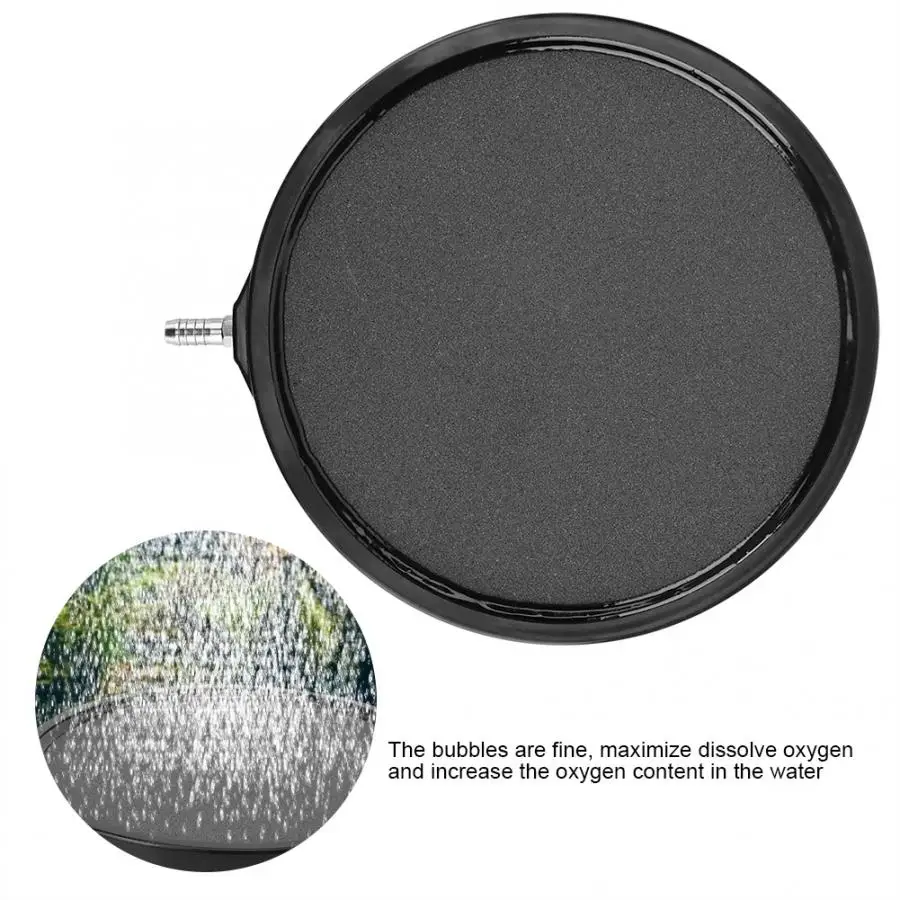 Аквариум Пруд для рыб аквариум воздушный насос 21 см черный круглый пузырь