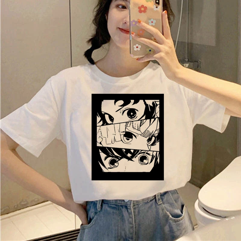 

Women Vintage Style Fashion Japanese manga Print Funny Summer T shirt Women Vogue Princess Short T Shirt