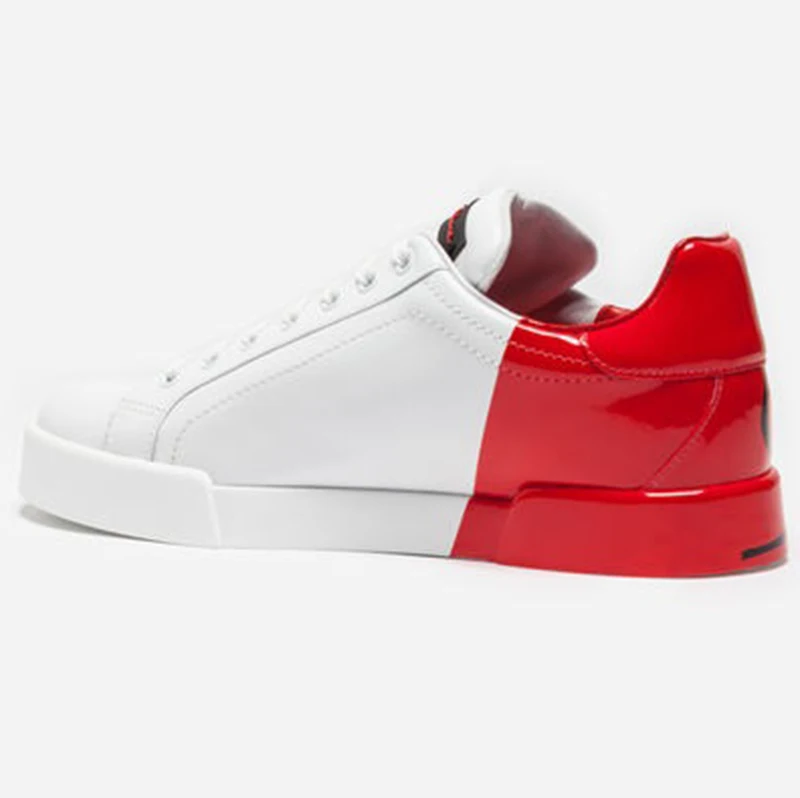 Повседневные Модные мужские туфли из натуральной кожи на плоской подошве со